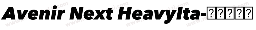 Avenir Next HeavyIta字体转换